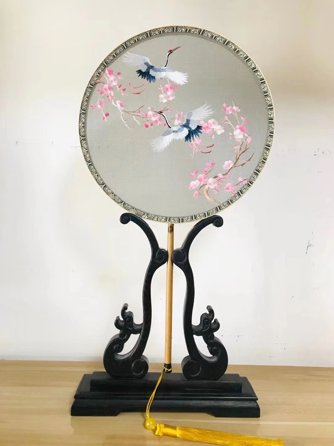 花木静物扇子