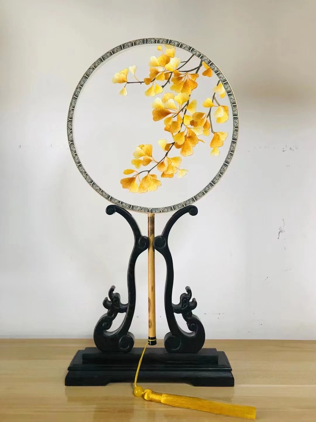 花木静物扇子