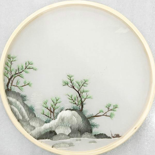 竹框山水