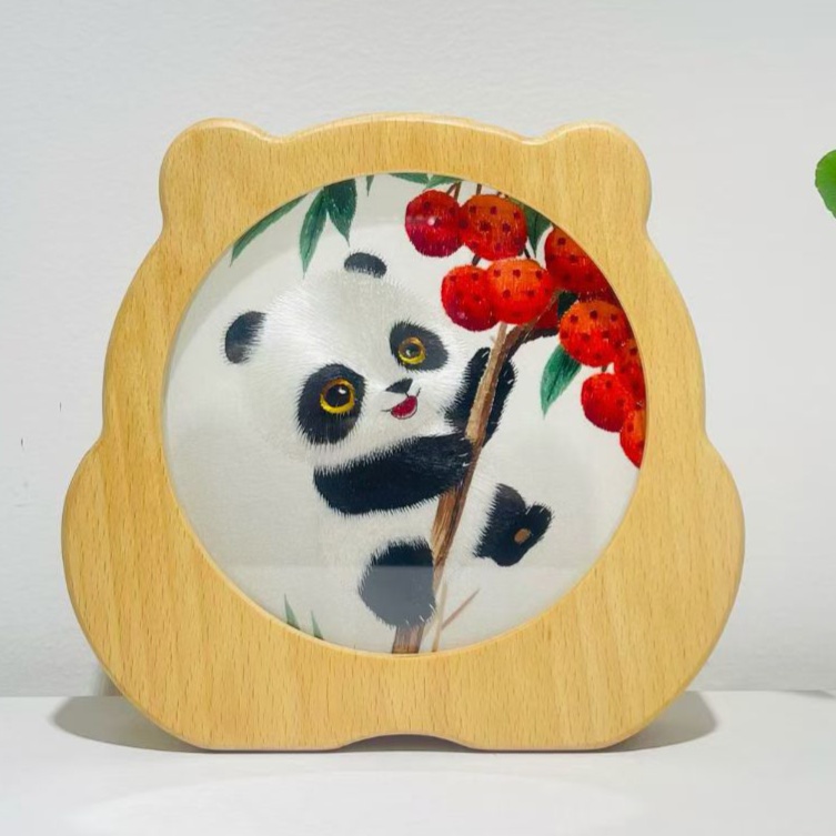 蜀绣小可爱熊猫